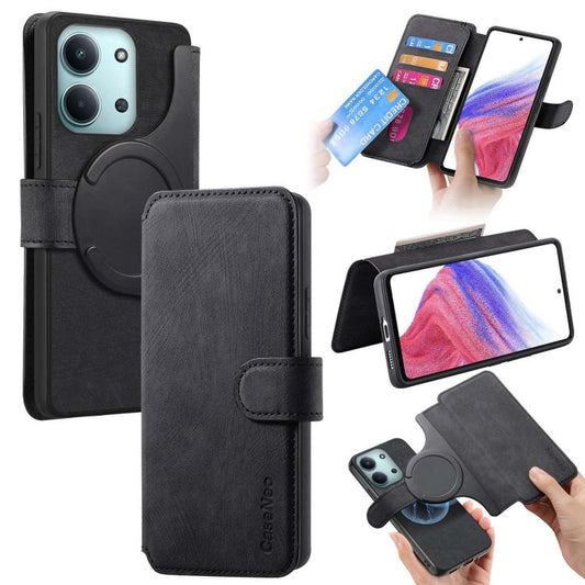 CaseNeo MagSafe RFID Anti-theft Retro Leather Phone Case, For Redmi K70 / K70 Pro, For Redmi Note 13 Pro 4G, For Redmi 13C 4G / 13R, For Redmi Note 13 4G  