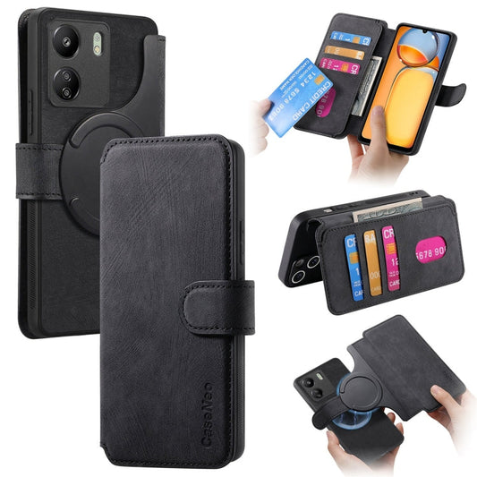 CaseNeo MagSafe RFID Anti-theft Retro Leather Phone Case, For Xiaomi Mi 11T / 11T Pro 5G, For Xiaomi Mi 11 Lite, For Xiaomi Poco X3 NFC  