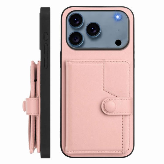 Button Card Bag RFID Anti-theft Phone Case, For iPhone 17 Pro Max, For iPhone 17 Pro, For iPhone 17, For iPhone Air  