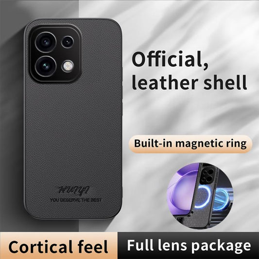 HUIYI Leather Magnetic Phone Case, For OPPO Find X8 Ultra, For OPPO A5 Pro 5G, For OPPO Find X8, For OPPO K12x  