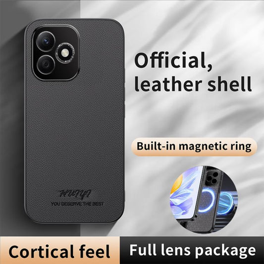 HUIYI Leather Magnetic Phone Case, For Honor X60i, For Honor X6b, For Honor Play 8T Pro / X50i+, For Honor 200