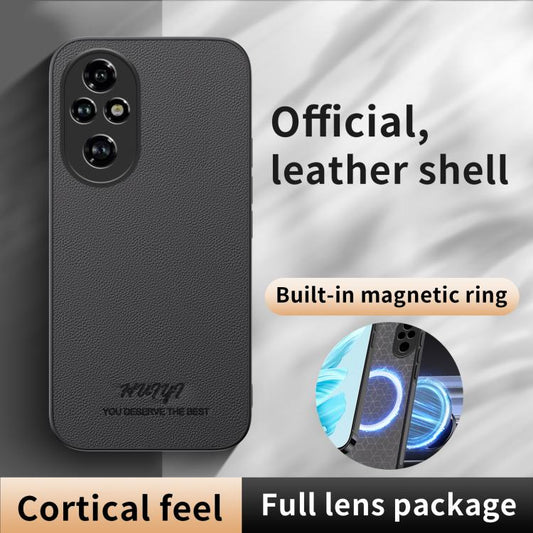 HUIYI Leather Magnetic Phone Case, For Honor 200, For Honor 200 Pro, For Honor 200 Lite Global, For Honor X8b  