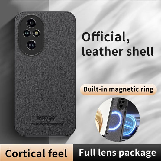 HUIYI Leather Magnetic Phone Case, For Honor 200 Pro, For Honor 200 Lite Global, For Honor X8b, For Honor X7b / Play 50 Plus
