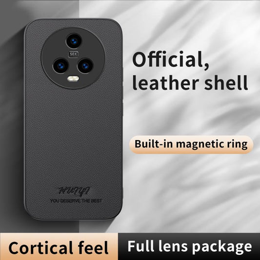 HUIYI Leather Magnetic Phone Case, For Honor Magic5  