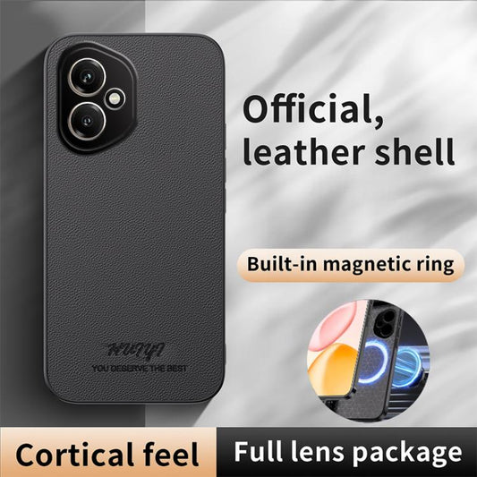 HUIYI Leather Magnetic Phone Case, For Honor 400 Global 156.5mm, For Honor X8c 4G, For Honor 300 Pro, For Honor 300  