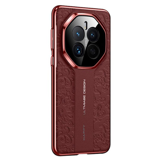 Cloud Dragon Pattern Plain Leather PC Phone Case, For Huawei Mate 50, For Huawei Mate 40 RS Porsche Design, For Huawei Mate 40 Pro, For Huawei Mate 40  