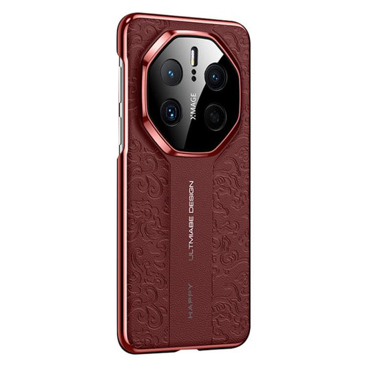 Cloud Dragon Pattern Plain Leather PC Phone Case, For Huawei Mate 50, For Huawei Mate 40 RS Porsche Design, For Huawei Mate 40 Pro, For Huawei Mate 40  