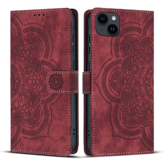 Mandala Embossed Retro Frosted Leather Phone Case, For iPhone 12 mini / 13 mini, For iPhone 12 / 12 Pro, For iPhone 12 Pro Max, For iPhone 11 Pro Max  