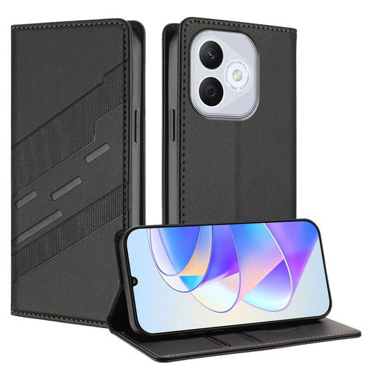 Embossed Multi-functional Wallet Retro Leather Phone Case, For Honor 400 Lite Global, For Honor 400 Global 156.5mm, For Honor X8c 4G  