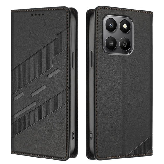 Embossed Multi-functional Wallet Retro Leather Phone Case, For Honor 400 Lite Global, For Honor 400 Global 156.5mm, For Honor X8c 4G  