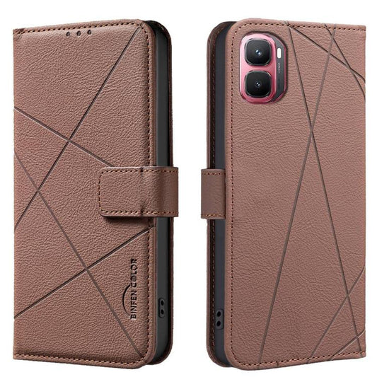 Geometric Pattern RFID Leather Phone Case, For Infinix GT 50 Pro 5G, For Infinix Hot 70 5G, For Infinix Smart 20 4G, For Infinix Note 60 5G / 60 Pro 5G  