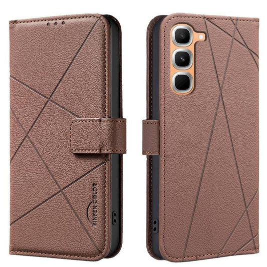 Geometric Pattern RFID Leather Phone Case, For Infinix GT 50 Pro 5G, For Infinix Hot 70 5G, For Infinix Smart 20 4G, For Infinix Note 60 5G / 60 Pro 5G  