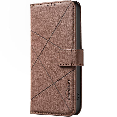 Geometric Pattern RFID Leather Phone Case, For OPPO A74 4G / F19 4G, For OPPO A72 / A52 / A92, For OPPO A59 5G  