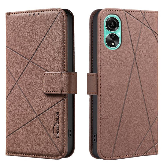Geometric Pattern RFID Leather Phone Case, For OPPO A78 5G, For OPPO A96 5G / Reno7 Z, For OPPO A16 / A16S / A54S / A55 5G, For OPPO A94 4G / Reno5 F / F19 Rro  
