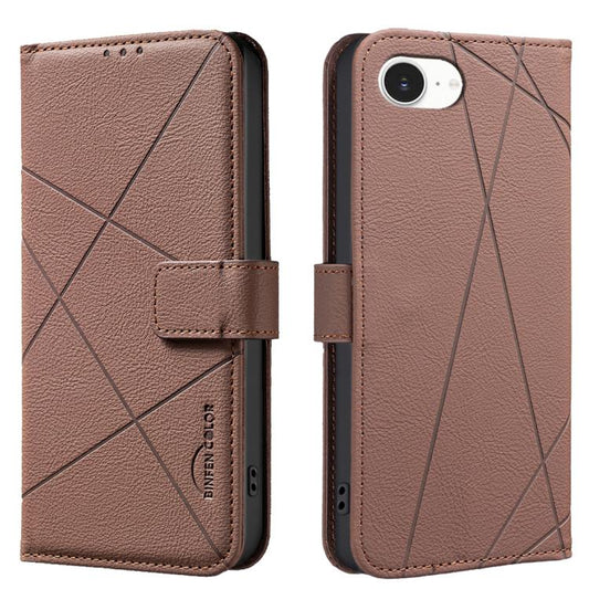 Geometric Pattern RFID Leather Phone Case, For iPhone 17 Pro Max, For iPhone 17 Pro, For iPhone 17, For iPhone Air  