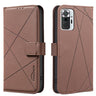 Geometric Pattern RFID Leather Phone Case, For Redmi Note 10 Pro Max / Note 10 Pro  