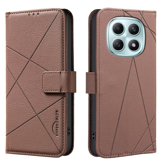 Geometric Pattern RFID Leather Phone Case, For Redmi K90/Poco F8 Pro, For Redmi 15C 5G / 4G EU 173mm, For Redmi 15 5G Global / 15 4G SEA 169.5mm, For Redmi Turbo 4 Pro  