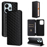 Cubic Grid Texture Flip Leather Phone Case, For Redmi 13 4G / Note 13R 5G, For Redmi Turbo 3 5G, For Redmi Note 13 Pro 4G Global, For Redmi A3  