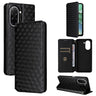 Cubic Grid Texture Flip Leather Phone Case, For Redmi K80 / K80 Pro, For Redmi Note 14 Pro 4G Global, For Redmi Note 14 4G 163.25mm, For Redmi Note 14 Pro+ 5G  