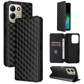 Cubic Grid Texture Flip Leather Phone Case, For Redmi K90 Pro Max 5G / Poco F8 Ultra, For Redmi Note 15 Pro 4G Global 165.8mm, For Redmi K90 5G / Poco F8 Pro, For Redmi Note 15 Pro+ 5G Global 163.3mm  