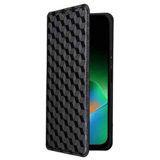 Cubic Grid Texture Flip Leather Phone Case, For Redmi K90 Pro Max 5G / Poco F8 Ultra, For Redmi Note 15 Pro 4G Global 165.8mm, For Redmi K90 5G / Poco F8 Pro, For Redmi Note 15 Pro+ 5G Global 163.3mm  