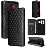 Cubic Grid Texture Flip Leather Phone Case, For Redmi Note 15 Pro 5G Global 163.6mm, For Redmi Note 15 5G Global 164mm, For Redmi 15 5G Global / 15 4G SEA 169mm, For Redmi 15 5G / 4G EU 171mm  