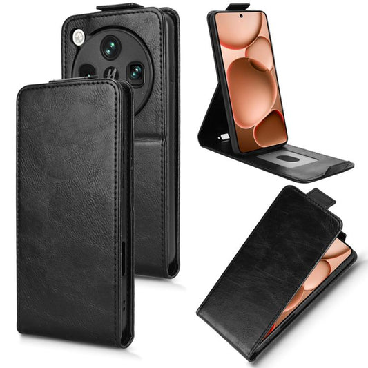 Magnetic Vertical Flip Leather Phone Case with Buckle, For OPPO Reno16 F 5G / Reno16 FS 5G  