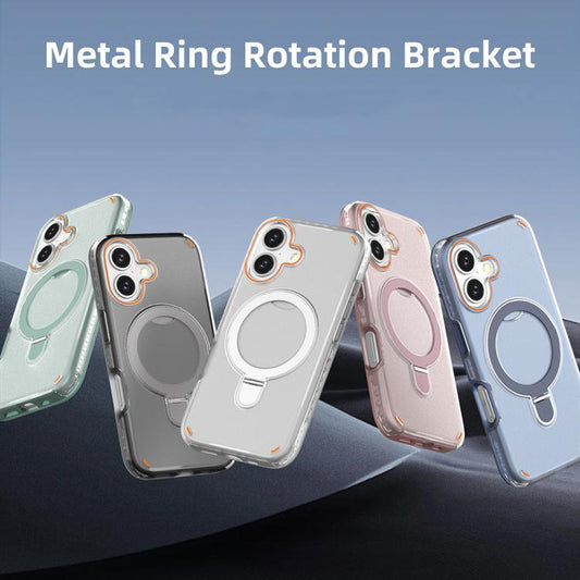Colorful 2 in 1 MagSafe Ring Holder Phone Case, For iPhone 16, For iPhone 15 Pro Max, For iPhone 15 Pro, For iPhone 15 Plus  