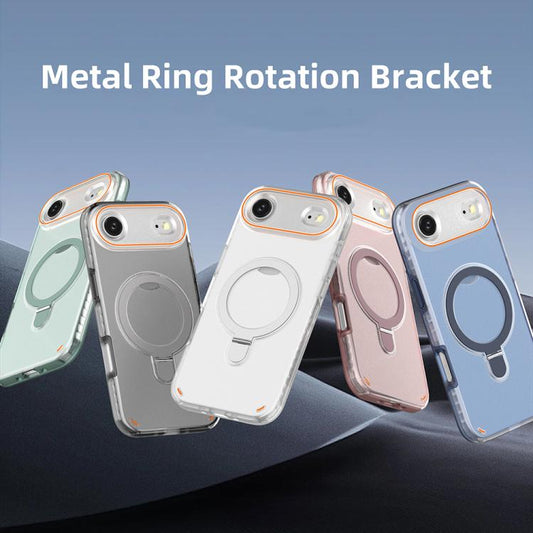 Colorful 2 in 1 MagSafe Ring Holder Phone Case, For iPhone Air, For iPhone 16 Pro Max, For iPhone 16 Pro, For iPhone 16 Plus  