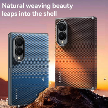 SULADA Kevlar Woven Texture Magnetic Leather Phone Case, For Galaxy Z Fold8 5G, For Galaxy Z Fold8 Ultra 5G, For Galaxy Z Fold7 5G  