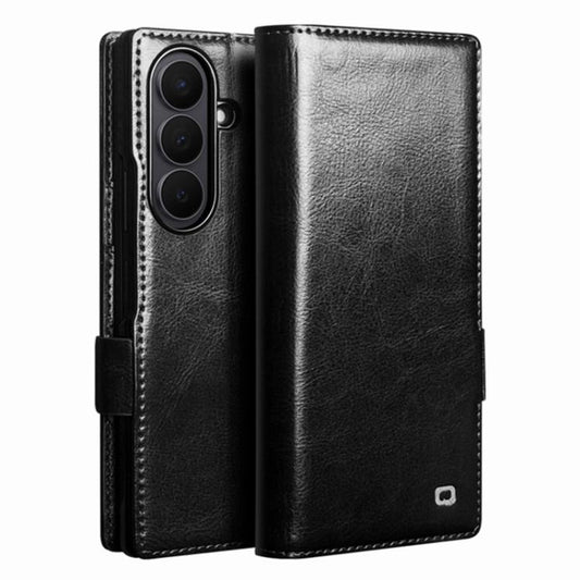 QIALINO Classic 103 Buckle Genuine Leather Phone Case, For Galaxy Z Fold8 Ultra 5G, For Galaxy Z Fold8 5G, For Galaxy Z Flip8 5G, For Samsung Galaxy Z Fold7 5G, For Samsung Galaxy Z Flip7 5G  