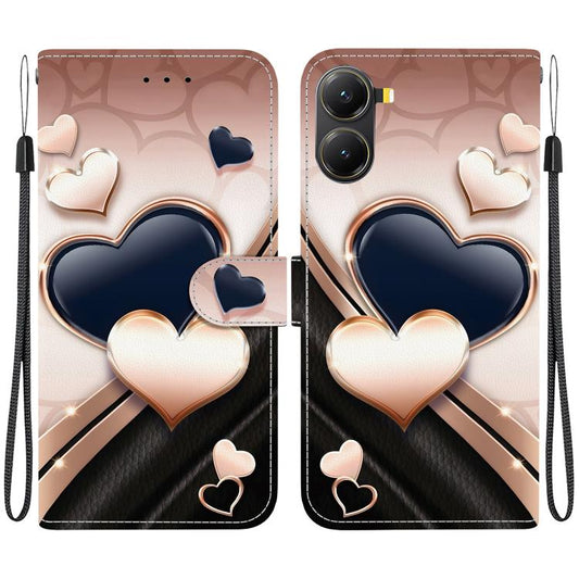 Crystal Texture Colored Drawing Leather Phone Case, For Redmi Turbo 4 / Xiaomi Poco X7 Pro, For Redmi 14C 4G / A4 5G / A3 Pro  