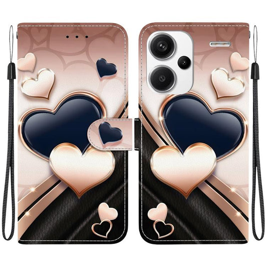 Crystal Texture Colored Drawing Leather Phone Case, For Redmi Note 13 Pro+ 5G, For Redmi 12 4G / 5G / Note 12R  