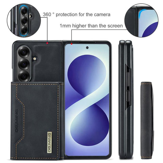 Series 3-Fold Multi Card Bag hybrid Magnetic Phone Case with Long Lanyard For Galaxy Z Fold7 5G,Samsung Galaxy Z Flip7 5G  