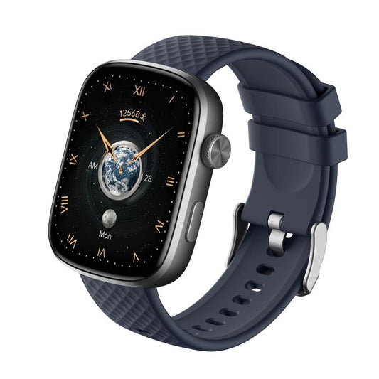 GTS8 1.95 inch AMOLED Screen Fitness Tracker Smart Watch Support Heart Rate Monitoring  Blue