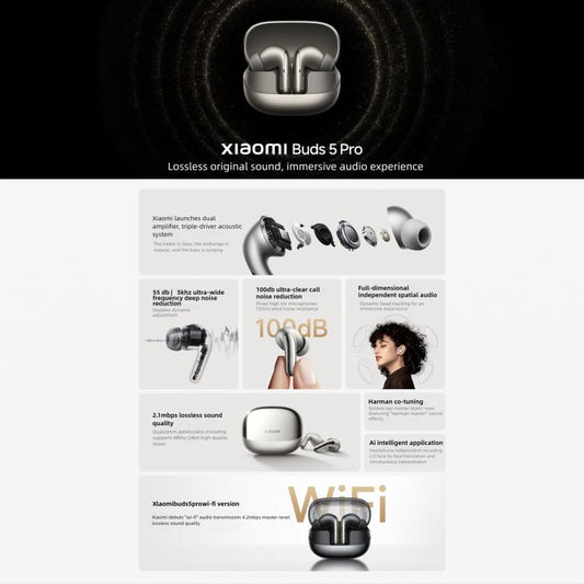 Original Xiaomi Buds 5 Pro In-Ear TWS Bluetooth Earphone  