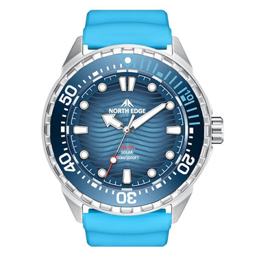 NORTH EDGE TRITON Outdoor Dive Men Solar Luminous Quartz Watch  