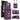 Integrated Rhombic Texture Ring RFID Card Bag Phone Case with Long Lanyard, For Samsung Galaxy Z Flip5 5G, For Samsung Galaxy Z Flip4 5G, For Samsung Galaxy Z Flip3 5G  