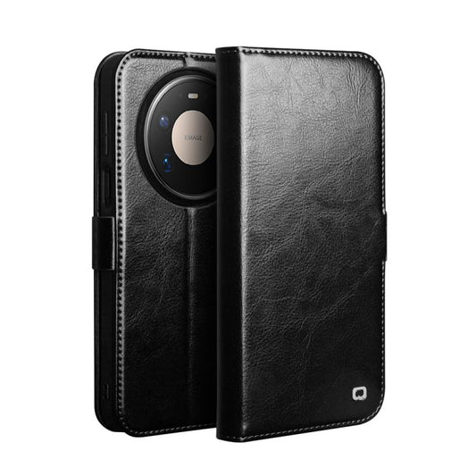 QIALINO Classic 103 Buckle Genuine Leather Phone Case, For Huawei Mate 80 Pro Max, For Huawei Mate 80 Pro, For Huawei Mate 80  