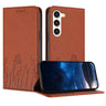 Tulips Butterfly Pattern Magnetic Vegan Leather Phone Case, For Samsung Galaxy S23 5G, For Samsung Galaxy S20 FE  