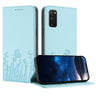 Tulips Butterfly Pattern Magnetic Vegan Leather Phone Case, For Samsung Galaxy S22 Ultra 5G, For Samsung Galaxy S22+ 5G  