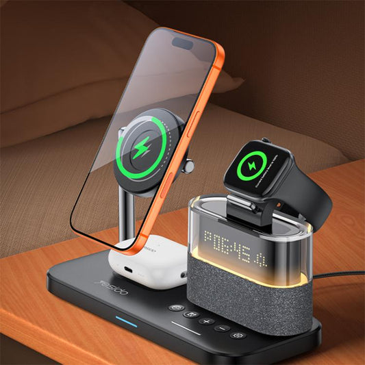 Yesido DS37 25W 6-in-1 Multi-Functional Magnetic Wireless Charging Station, DS37  