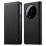 Dierfeng Metal Snap Magnetic RFID Vegan Leather Phone Case, For Xiaomi 17 Ultra, For Xiaomi 17 Pro Max, For Xiaomi 17 Pro, For Xiaomi 17  