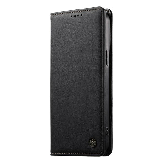 Dierfeng Metal Snap Magnetic RFID Vegan Leather Phone Case, For Xiaomi 17 Max 5G, For Xiaomi 17T Pro 5G, For Xiaomi 17T 5G, For Xiaomi Poco X8 Pro 5G / Redmi Turbo 5 5G  