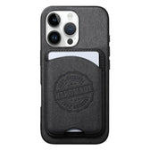 Twill Texture Vegan Leather Magnetic Phone Cover with Detachable Card Holder, For iPhone 16 Pro, For iPhone 16 Plus, For iPhone 16  