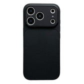 Leather Textured Large Window Full Coverage Phone Case, For iPhone 17 Pro Max, For iPhone 17 Pro, For iPhone 17, For iPhone 16 Pro Max, For iPhone 16 Pro, For iPhone 16  