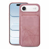 Multifunctional Vertical Flip Card Wallet Holder Vegan Leather Back Phone Case, For iPhone Air, For iPhone 16 Pro Max, For iPhone 16 Pro  