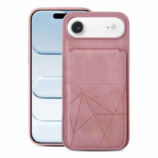 Multifunctional Vertical Flip Card Wallet Holder Vegan Leather Back Phone Case, For iPhone Air, For iPhone 16 Pro Max, For iPhone 16 Pro  