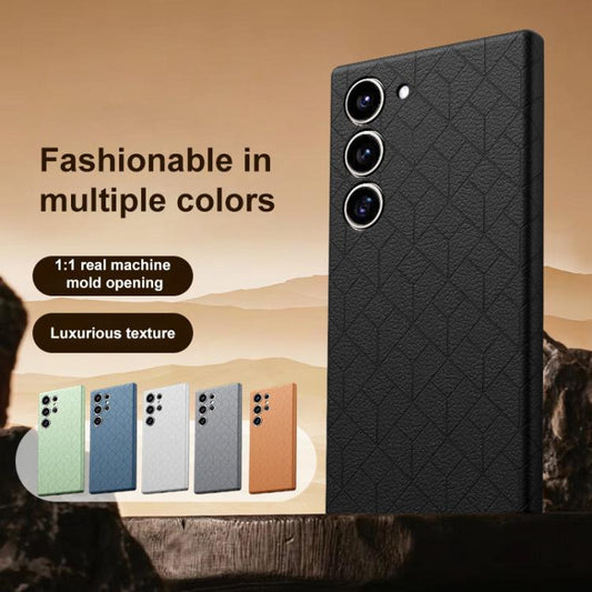 Rubik Cube Series Embossed Grid Pattern Magnetic Phone Case, For Samsung Galaxy S23+ 5G, For Samsung Galaxy S23 5G  