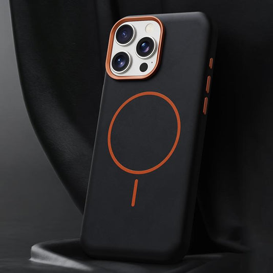 Elephant Leather Full Coverage Magnetic Microfiber Leather PC Phone Case, For iPhone 13 Pro  